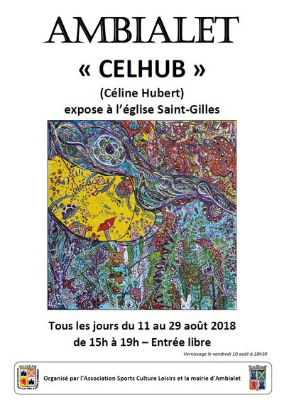 Exposition de peintures de CelHub (Céline Hubert)