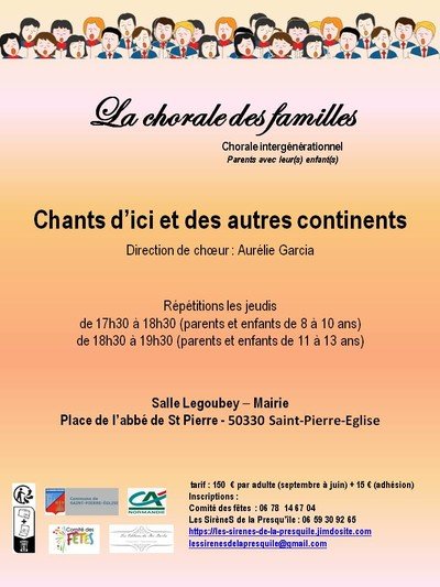 La chorale des familles - inscription dans une chorale intergénérationnelle