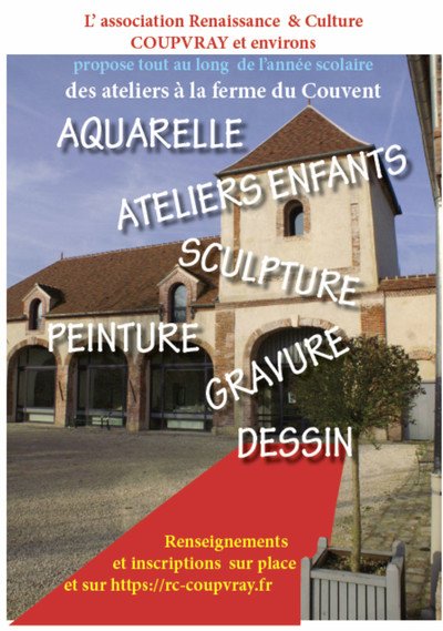 Association Renaissance et culture  - Cours à l'année - Gravure, Dessin, Aquarelle, Peinture ...