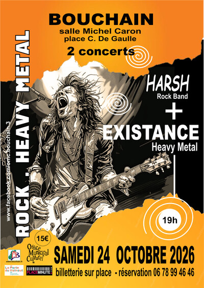 concert Rock Heavy Métal Harsh + Existance