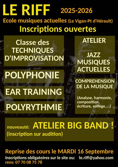 EMA "Le Riff" - Nouvelle école de musique actuelle