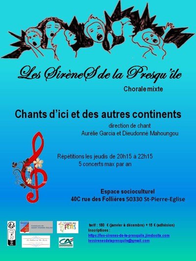 Les SirèneS de la presqu'île - inscription dans la chorale