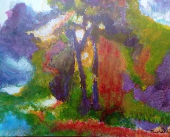 Michela Poulin "Micha" - Artiste Peintre de Paysages Fantastiques