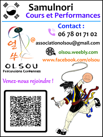 Olsou Percussions Coréennes - Cours Samulnori