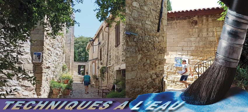 Peinture à l'eau d'après nature en Avignon