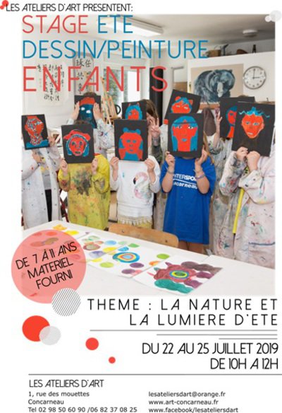 Stage Ete Enfants Dessin Peinture Concarneau 29900 Du Lun 22 Juil 19 Au Jeu 25 Juil 19 Spectable
