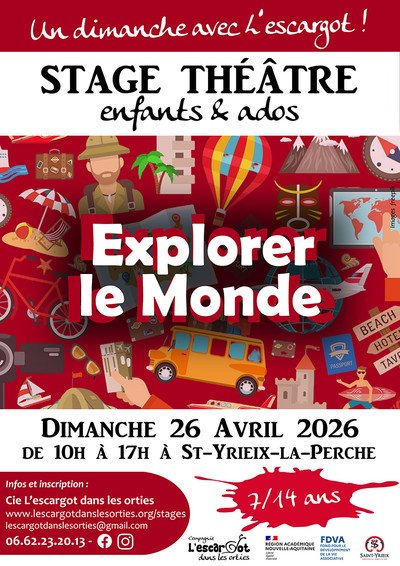 Stage théâtre « Explorer le Monde » - 7/14 ans