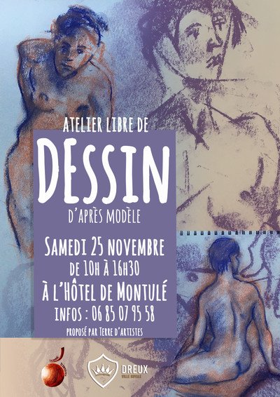 Terre d'Artistes - Atelier libre de dessin d'après modèle vivant