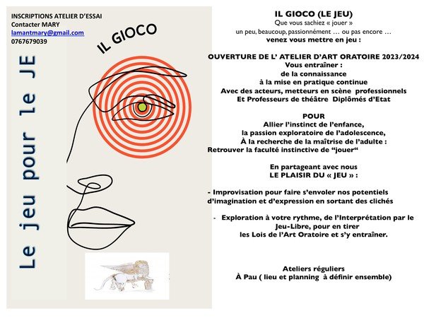 Cie Saute ruisseau - Atelier d'improvisation, éloquence et interprétation à Pau