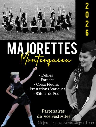 Majorettes de Montesquieu volvestre - Show 2026 Parade spectacle bâton de feu