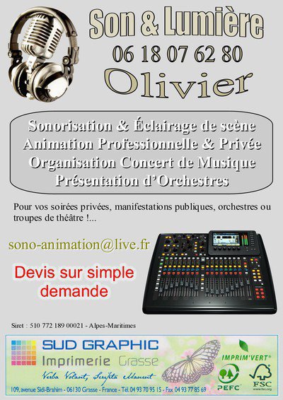 Olivier Animation - Son & Lumière