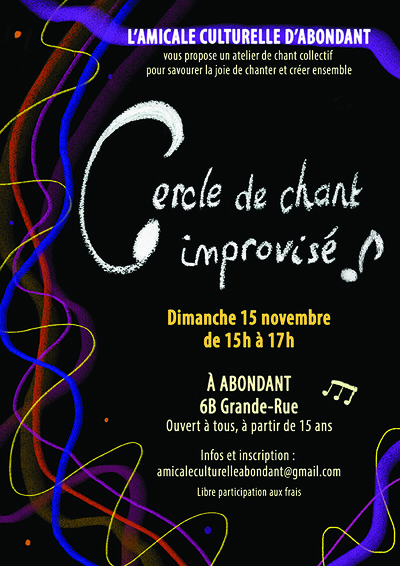 Amicale culturelle d'Abondant | Cercle de chant improvisé | Abondant