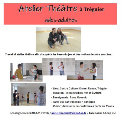 Cheap Cie - Atelier Théâtre ados-adultes