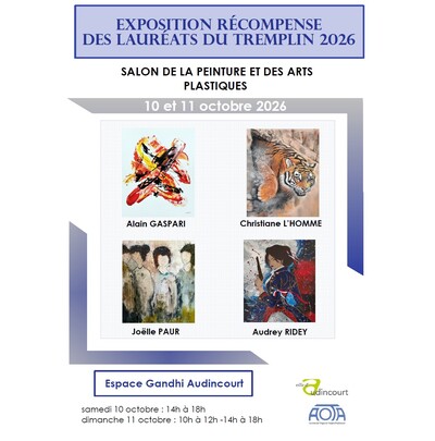 Exposition les lauréats du Tremplin 2026