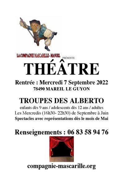 La Compagnie Mascarille-Manuel - Cours de théâtre, de comédie, d'expression orale et physique