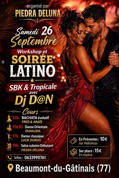Piedra Deluna Workshop et Soirée Latino