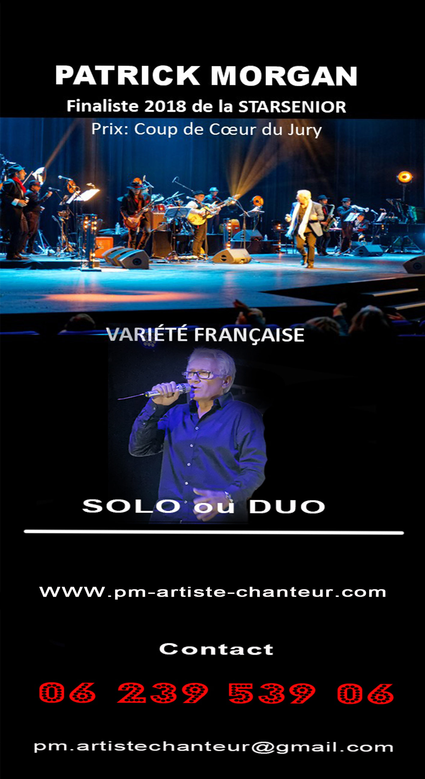 PAT MORGAN - SOLO ou DUO et Duo mixte Variété française - Nîmes - (30900) -  Spectable