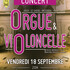 CONCERT : ORGUE ET VIOLONCELLE