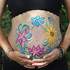 krystel artiste - Peinture corporelle, art prénatal, belly painting,grossesse