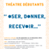 Atelier théâtre débutants : oser, donner, recevoir