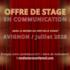 Stage en communication - Avignon / Juillet 2026 