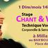 Stages VOIX & CHANT 1 dim/mois à Millau 14h-17h