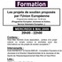 Formation : *** Les projets de soutien proposés par l'Union Européenne ***